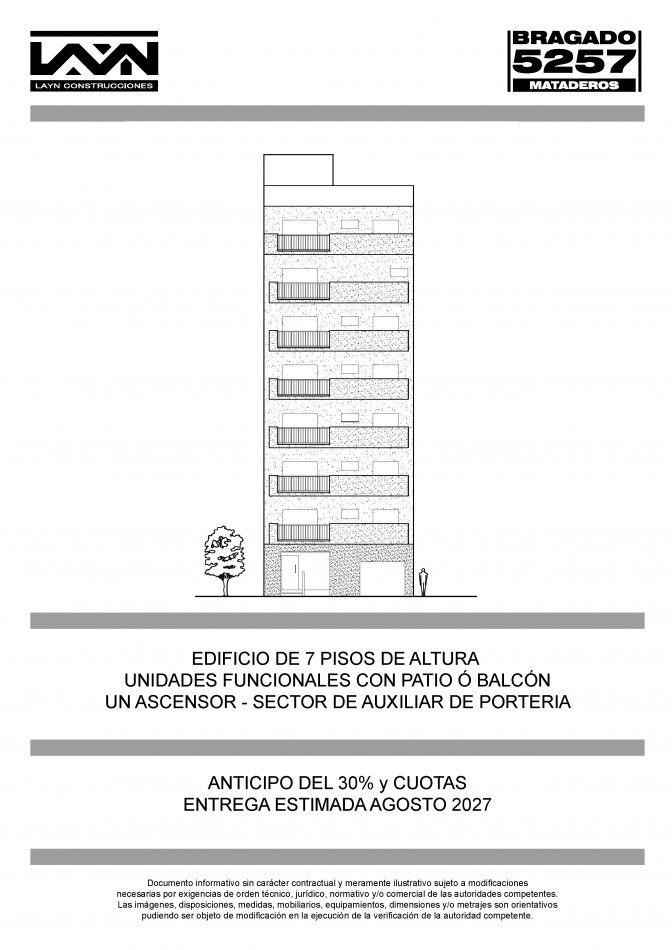 PREVENTA EN POZO - DEPTO 2 AMB - MATADEROS