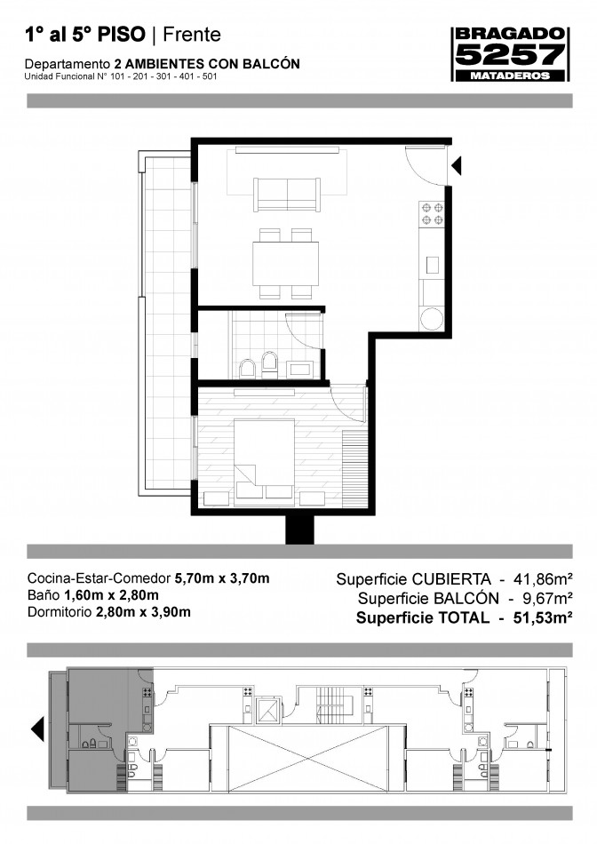 PREVENTA EN POZO - DEPTO 2 AMB - MATADEROS