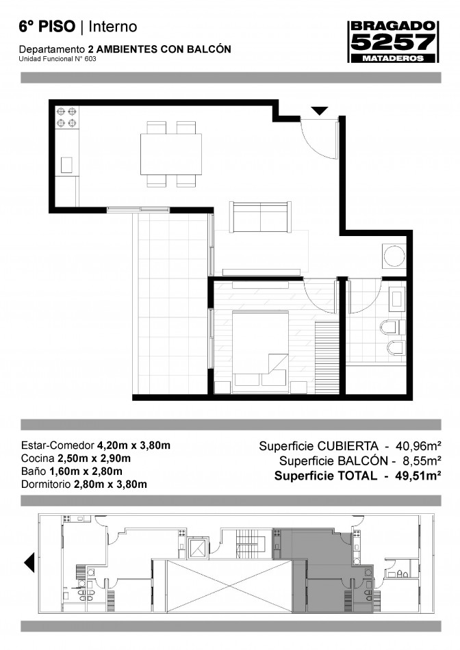PREVENTA EN POZO - DEPTO 2 AMB - MATADEROS