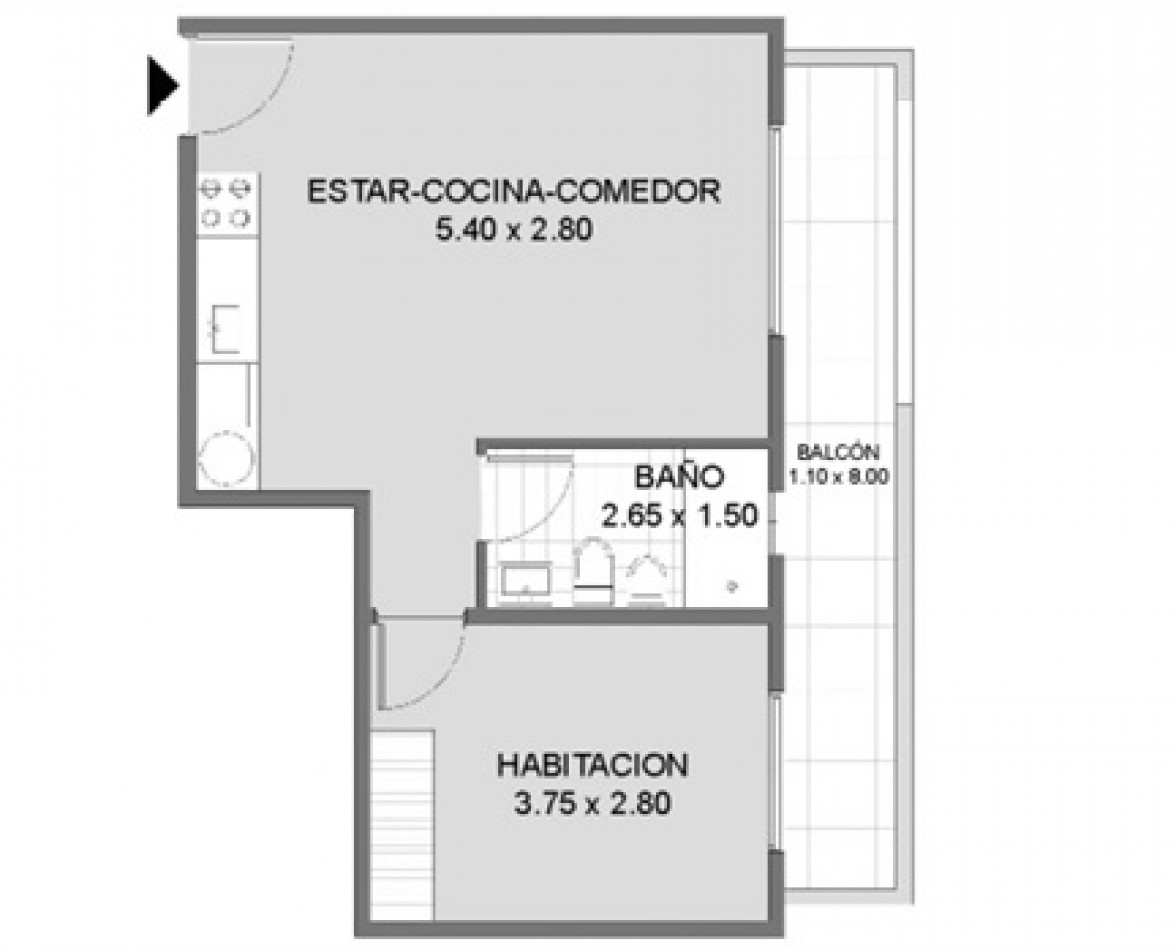 VENTA EN POZO - DEPTO 2 AMB AL FRENTE - MATADEROS